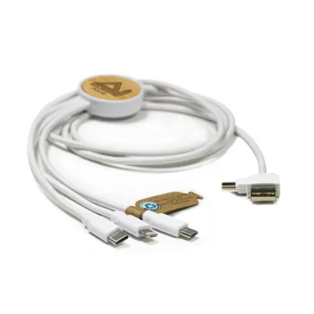 Bamboo and Recycled TPE Charging Cable