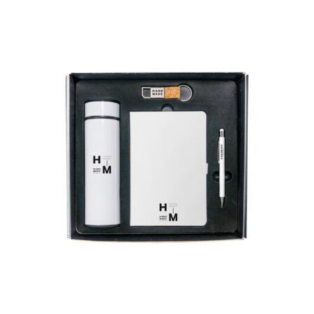 4-in-1 Premium Corporate Gift Set White Edition(Black Box)